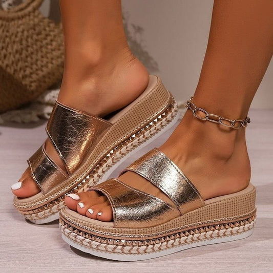 Bregje - Comfortabele Plateau Sandalen