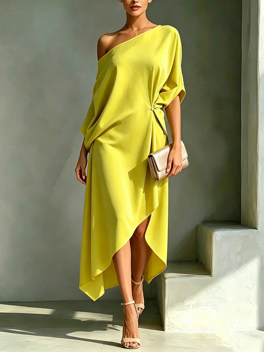 Birthe - Elegante Asymmetrische Jurk