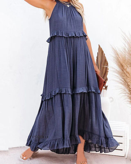 Nikki - Elegante Mouwloze Zonnejurk