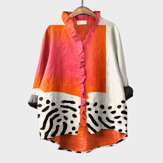 Mila - Color-Block Blouse