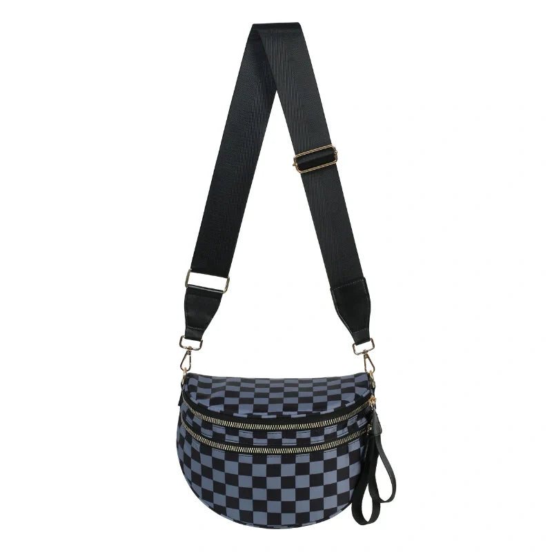 Checkered Gray and Black