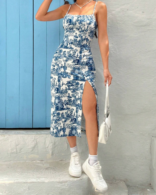 Axelle - Strapless Maxi-Jurk met Hoge Split