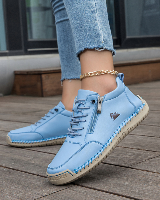 Maartje - Handgenaaide Platte Casual Schoen