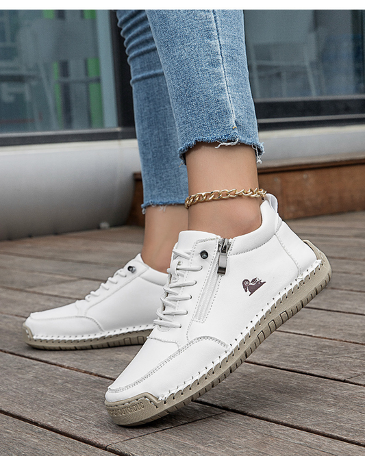 Maartje - Handgenaaide Platte Casual Schoen